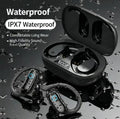 IPX7 Waterproof TWS Sports Bluetooth Earphones, High Fidelity Stereo, Ear-Hook Design