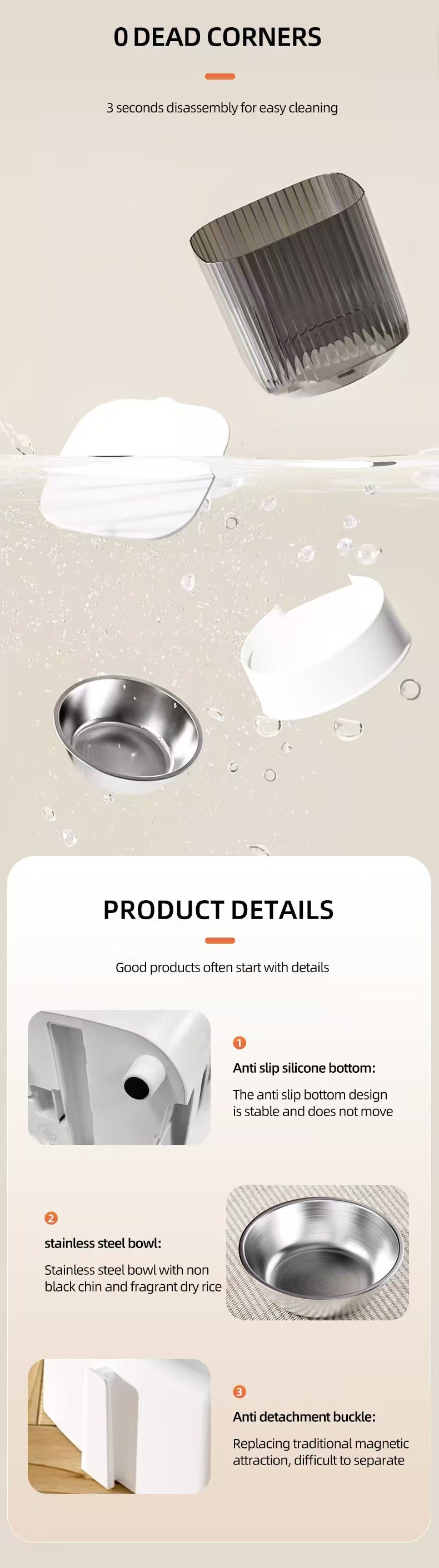 Smart Pet Feeder with Camera, Automatic for Cats