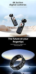 R11 Sports Smart Ring& 4K Ultra HD Anti-Shake Pocket Camera