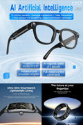 Future-Ready AI Gear: AI Translation Smart Glasses 13MP Photochromic, MT61 Smart Watch & R11 Smart Ring